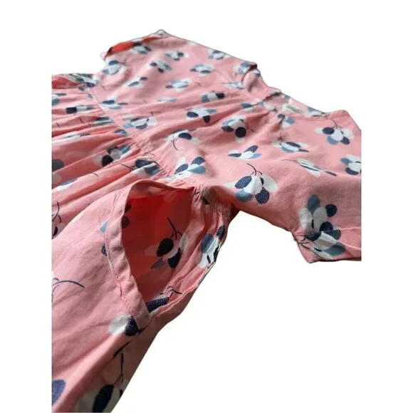 Mini Boden 100% Cotton Pink Floral Spring & Summer Dress Size 5-6Y Girls - Picture 6 of 9